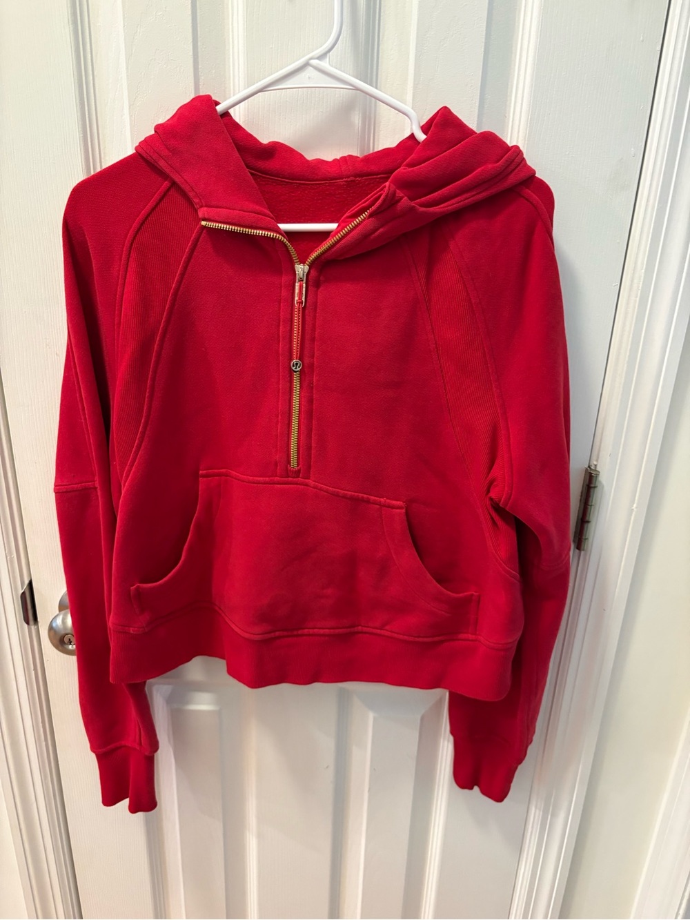 Lululemon Scuba Oversized Half Zip Hoodie Gold Zip